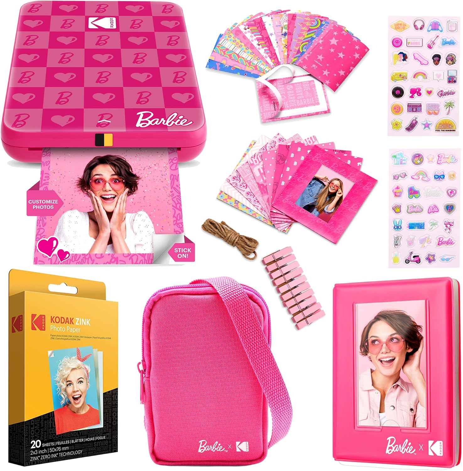 KODAK Step Instant Smartphone Photo Printer, Portable Mini Color Wireless Mobile Printer, Zink 2x3” (5.1x7.5 cm) Sticky-Back Photos