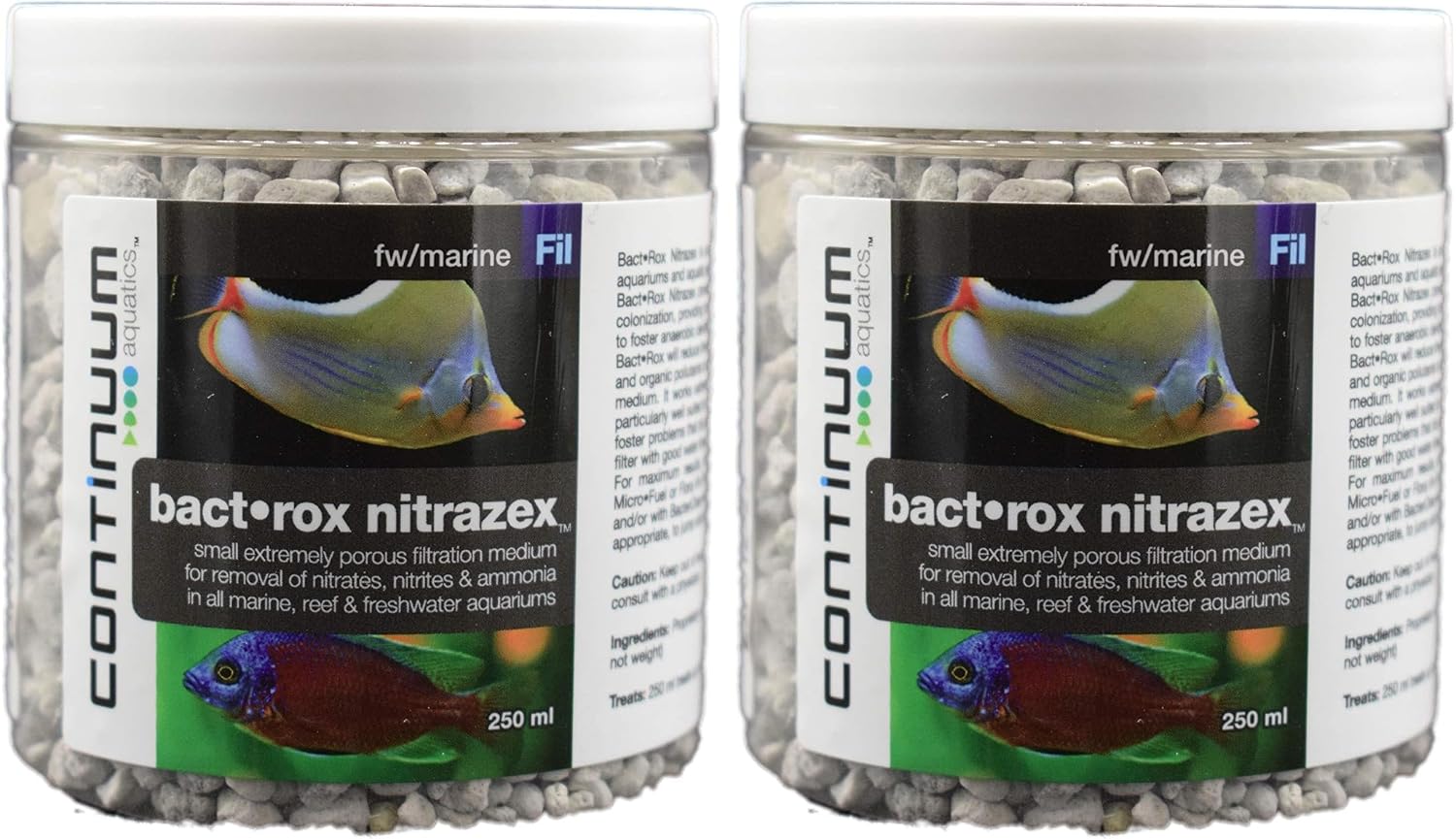 Continuum Aquatics Bact Rox Nitrazex, Bio Filter Media for Aquariums 250ml
