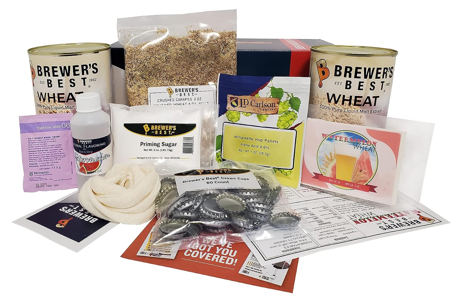 Brewer's Best Watermelon Wheat Beer Ingredient Kit Makes 5 Gallons