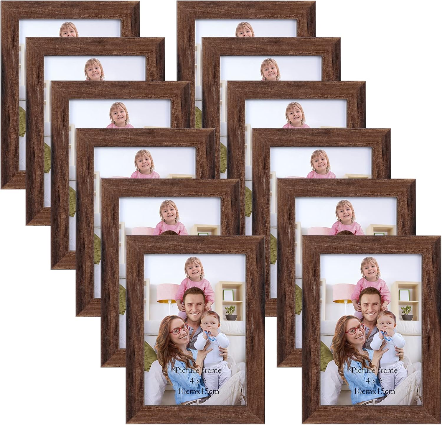 Giftgarden Black 8x10 Picture Frame Bulk, Multi 8 x 10 Photo Frames Set for Wall Hanging or Tabletop, 12 Pack