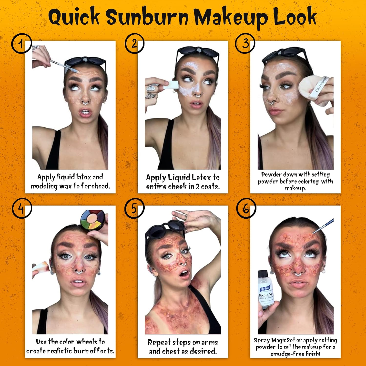 Graftobian Special FX Trauma Pro SFX Makeup Kit - Made in USA - Professional Effects Kit for Halloween, Cosplay, Theater, and Movie