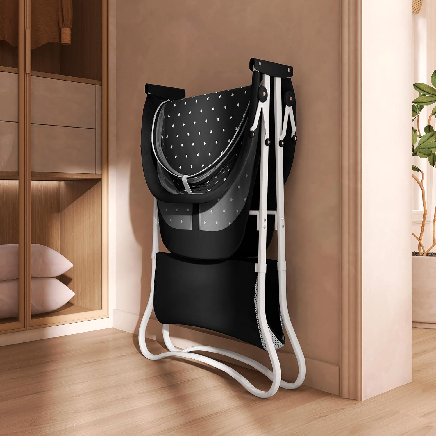 Dream On Me Karley Bassinet in Grey and Pink