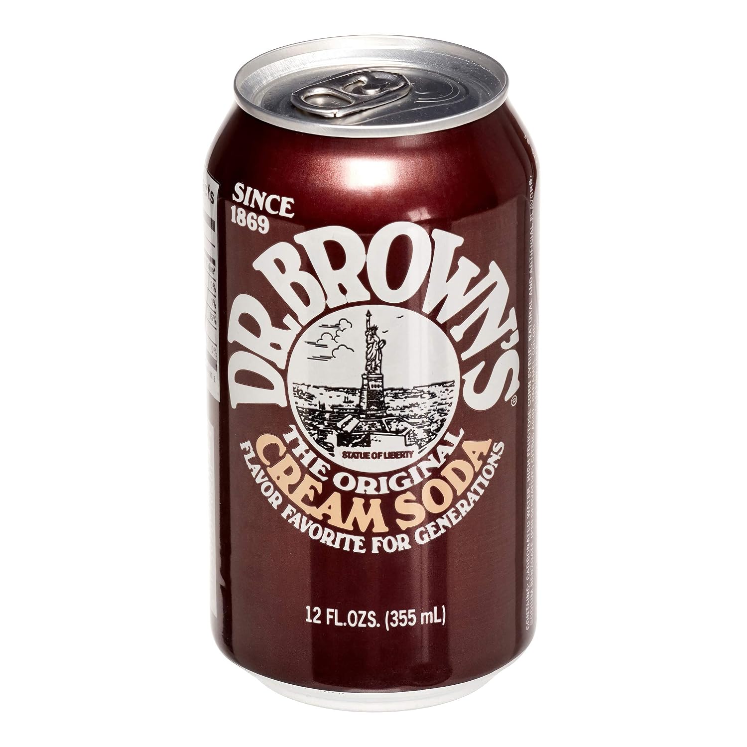 Dr. Browns Soda, Cream Soda, 12 oz can (Pack of 18, Total 216 Oz)