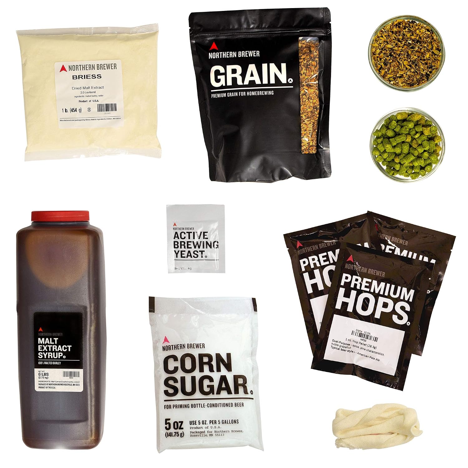 Northern Brewer German Kolsch Malt Extract Recipe Homebrewing Kit, 5 Gal