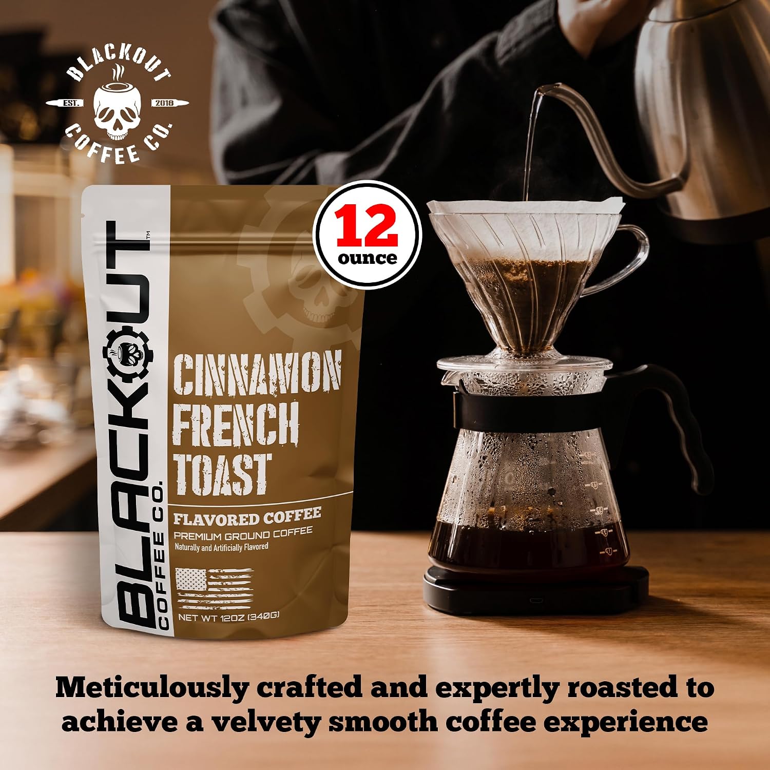 Blackout Coffee Blueberry Crumble Ground Coffee, Medium Roast, 12 oz