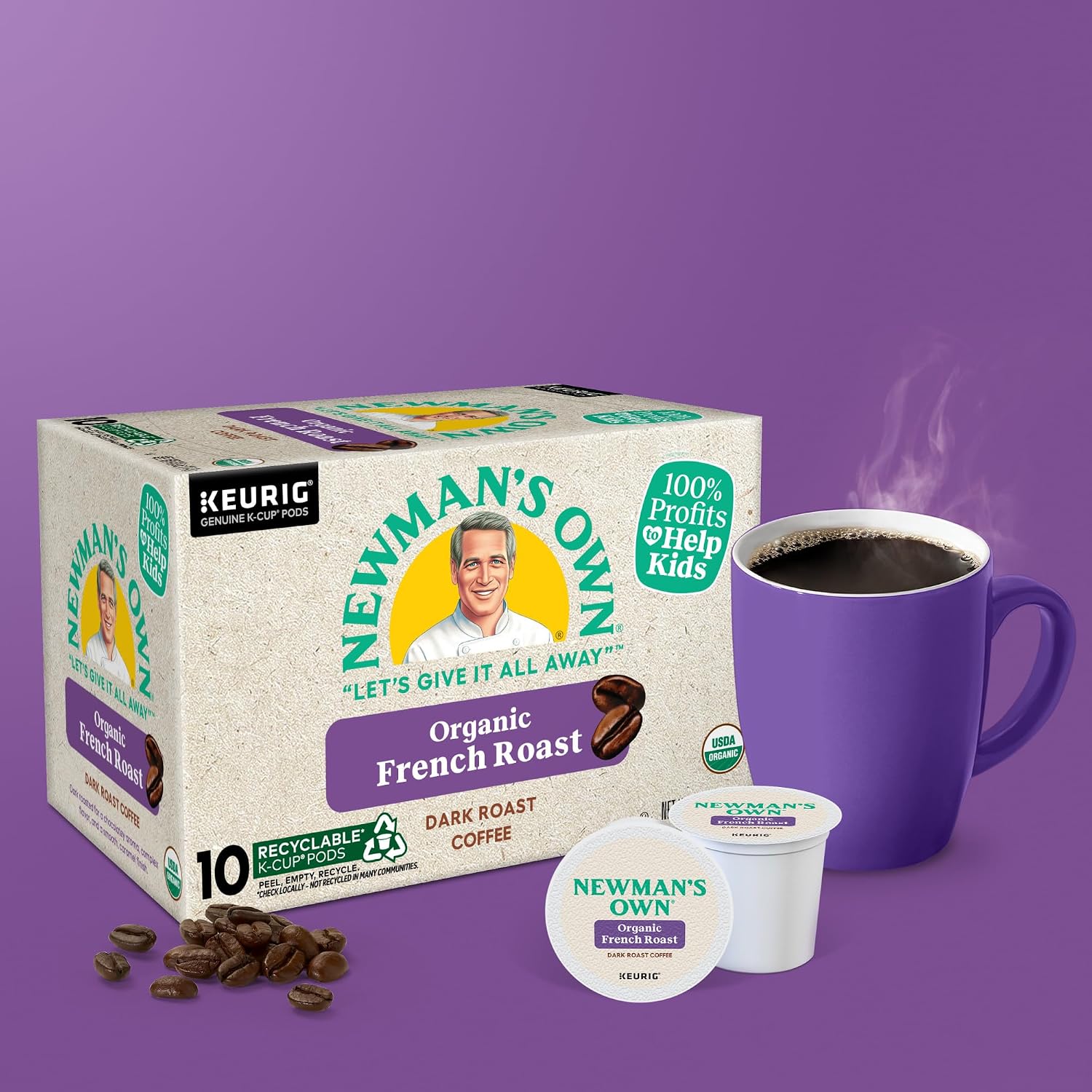 Newman's Own Organics Special Blend Keurig Single-Serve K-Cup Pods, Medium Roast Coffee, 96 Count