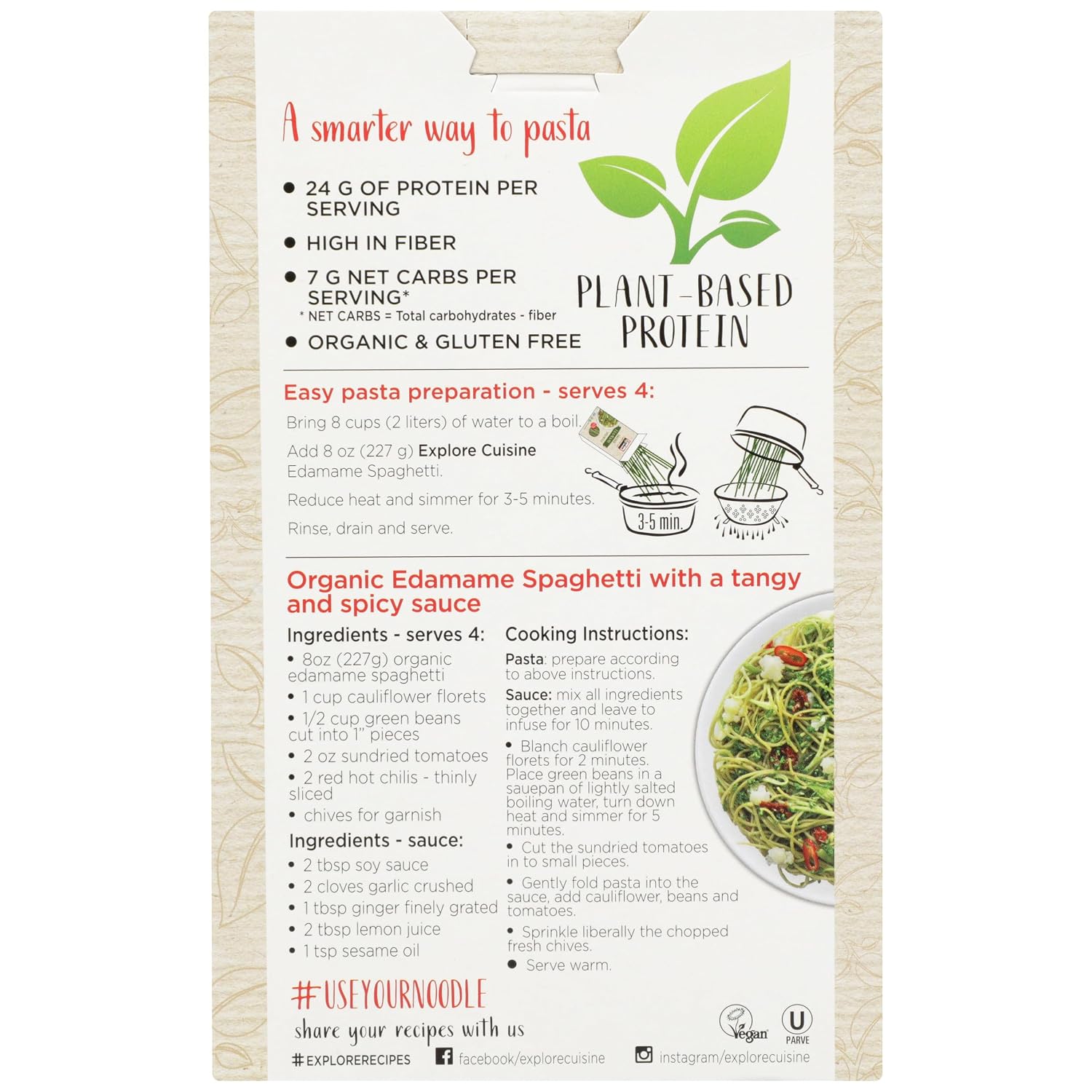 Explore Cuisine Organic Black Bean Spaghetti, 8 Oz