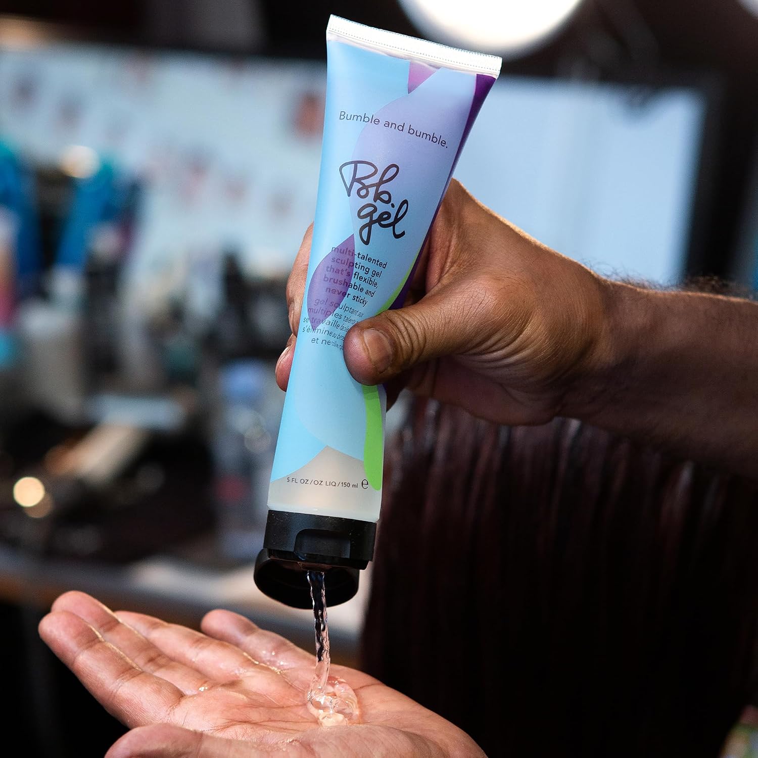 Bumble and bumble. Hair Gel Sculpting Medium | Flexible + Brushable | Adds Shine | Flake Free Finish | For All Curly, Wavy, Straight Hair Types