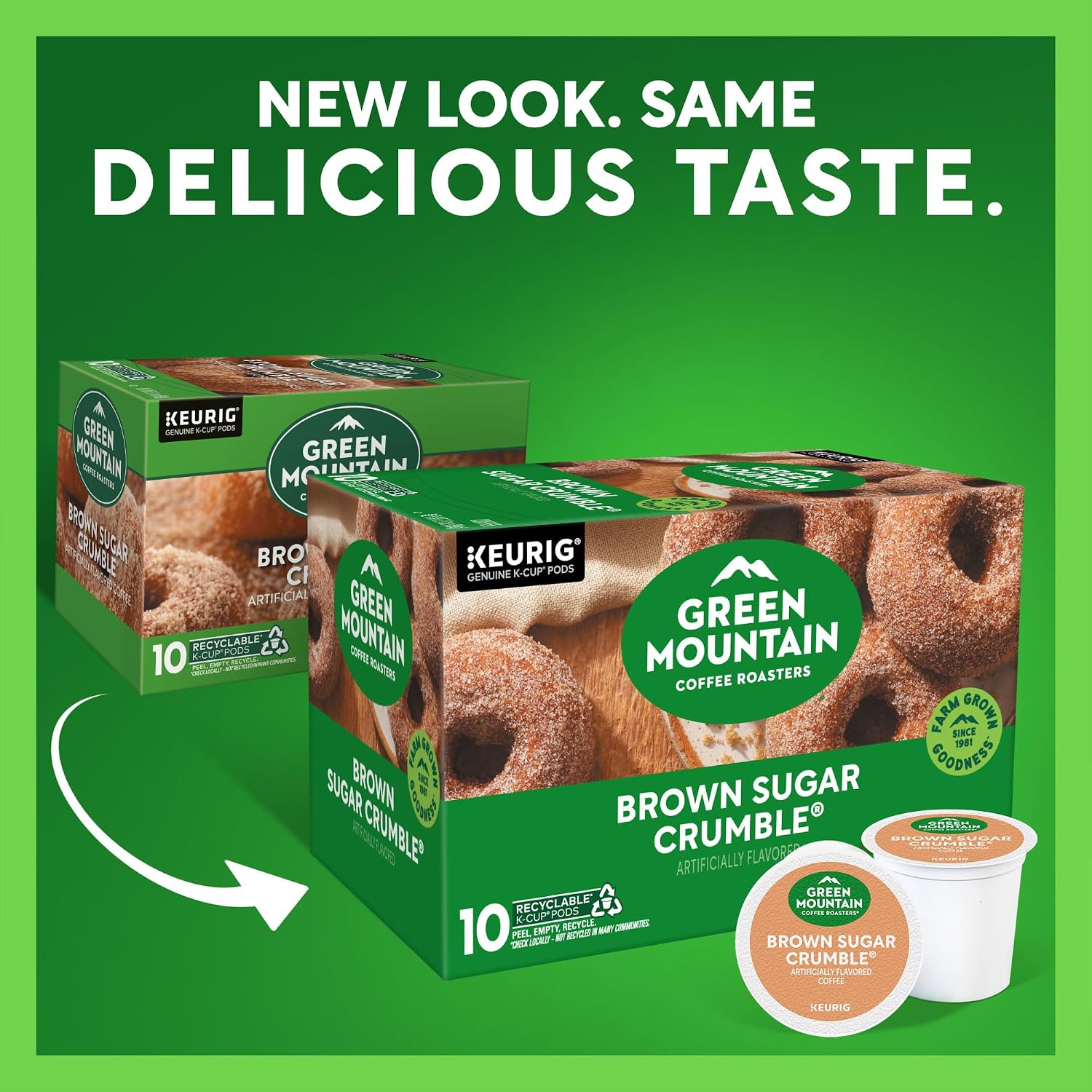Green Mountain Coffee Roasters Island Coconut, Single-Serve Keurig K-Cup Pod, Flavored Light Roast Coffee, 24 Count (Pack of 1)