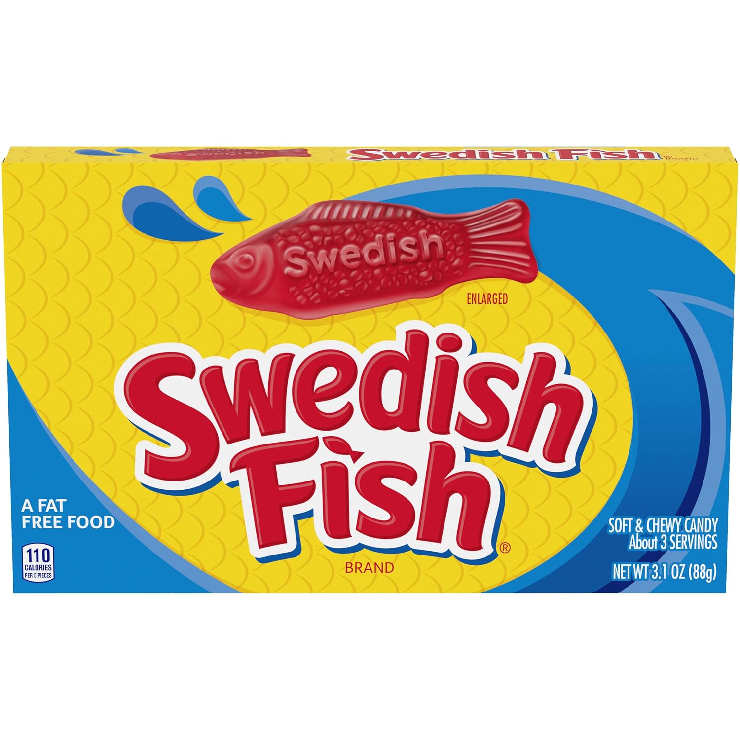 SWEDISH FISH Soft & Chewy Gummy Candy, Bulk Candy, 12-3.1 oz Boxes