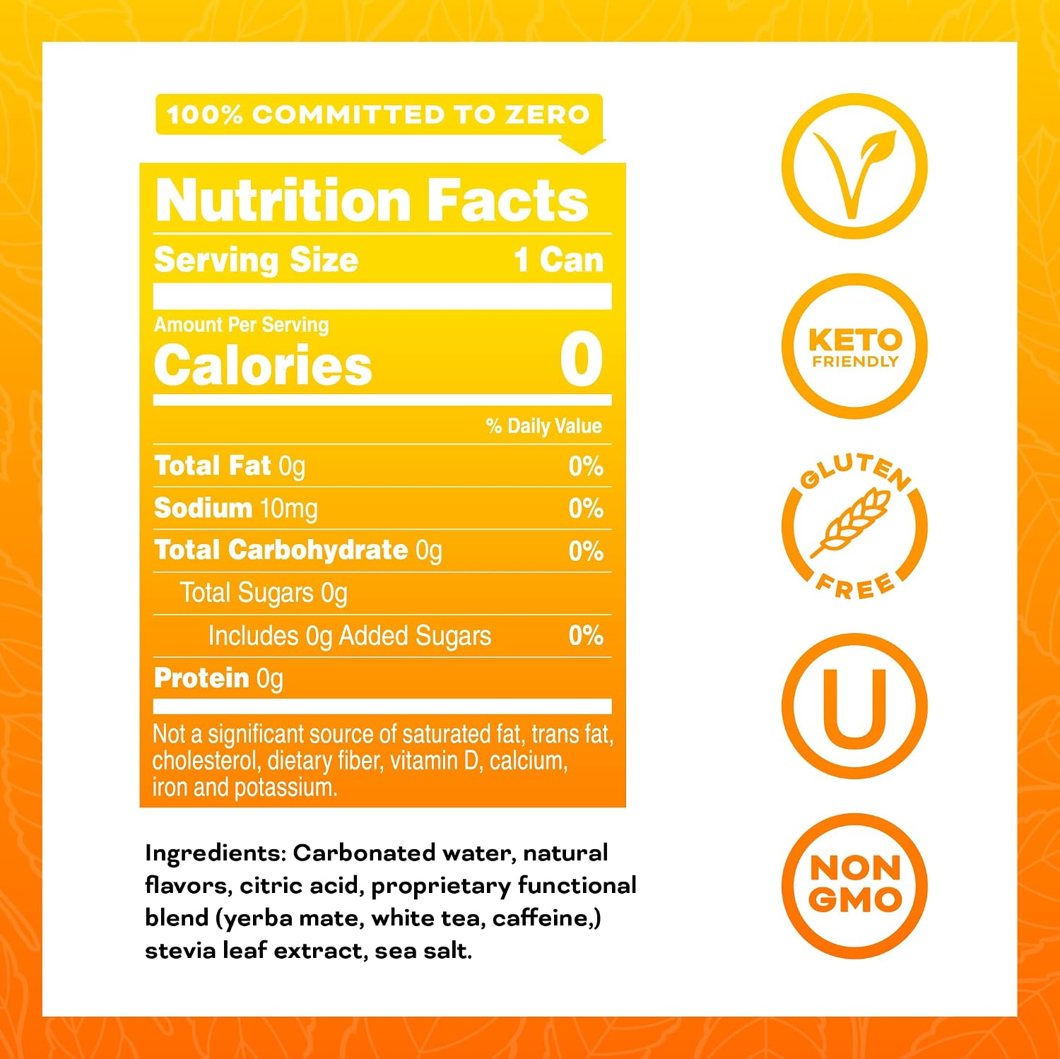 Yerbaé Energy Seltzer - Variety Performance Pack. No Sugar/Calories/Carbs. Energized by Yerba Mate Naturally Caffeinated Plant-Based, Healthy Alternative to Coffee/Sugary Sodas, Pack of 12, 12oz cans
