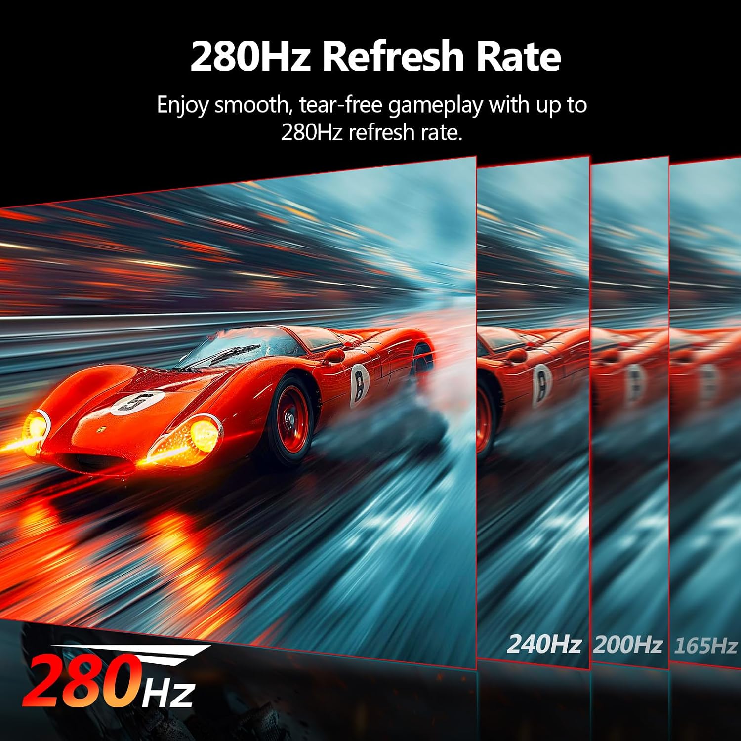 Z-Edge 34 inch WQHD 1440P Curved Gaming Monitor, 240Hz Computer Monitor | AG34P 1500R Frameless 21:9 Curved Screen, Height Adjustable, Office & Gaming, 1ms, Dual DP & HDMI, Metal Stand