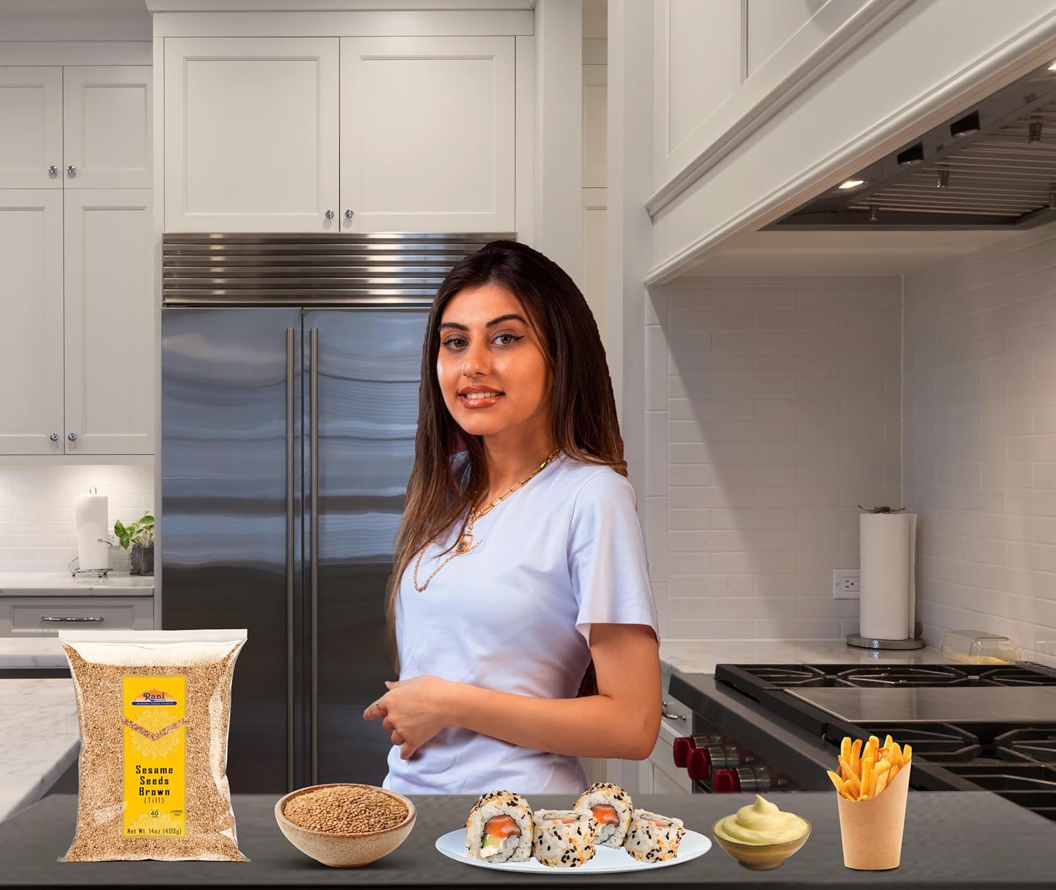 Rani Sesame Seeds Whole Brown, Raw (Till) 28oz (800gm) ~ All Natural | Gluten Friendly | NON-GMO | Vegan | Indian Origin