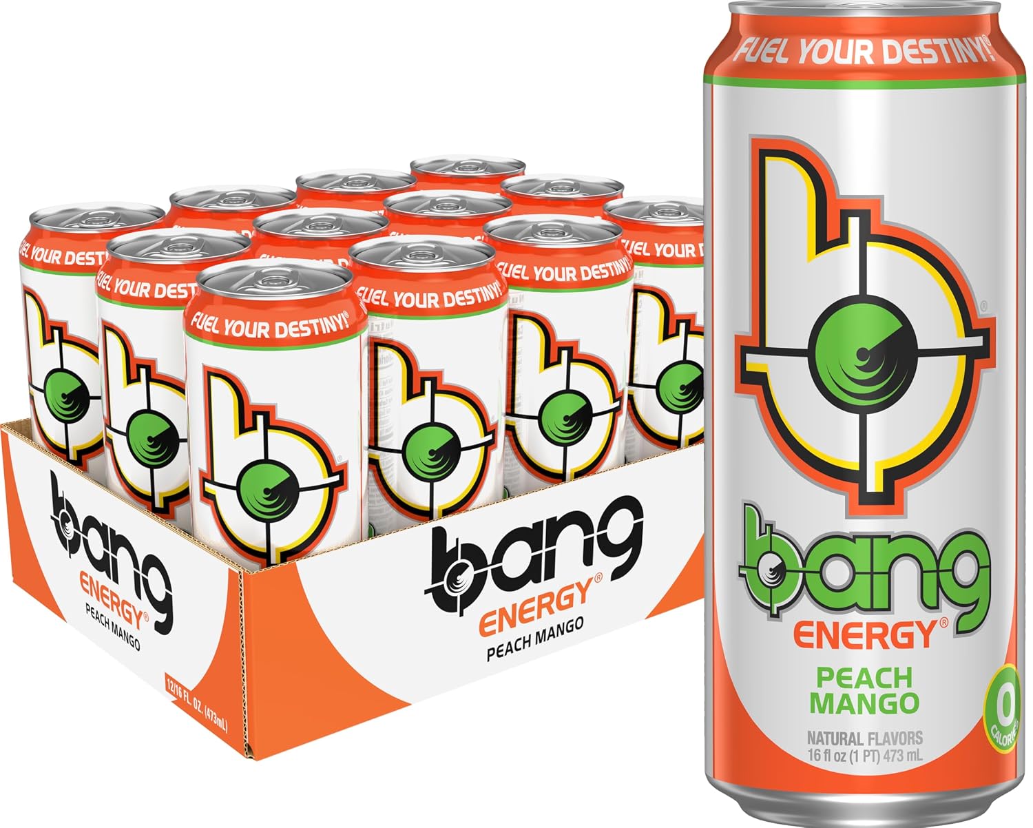 Bang Energy Blue Razz, Sugar-Free Energy Drink, 16-Ounce | Pack of 12