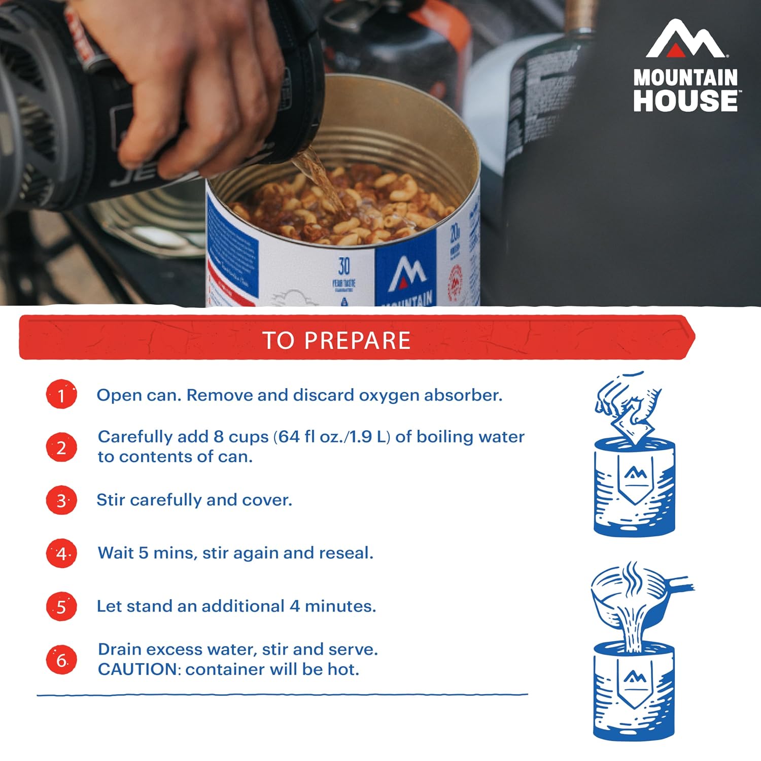 Mountain House Diced Beef | Freeze Dried Survival & Emergency Food | #10 Can | Gluten-Free, 30122