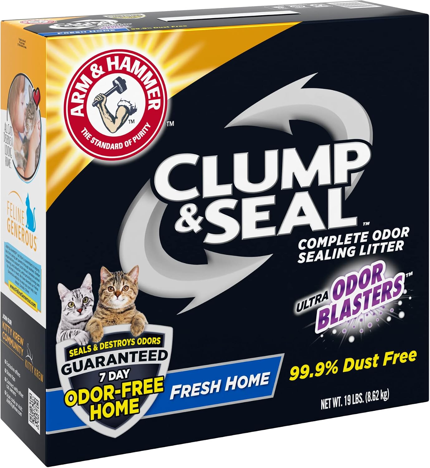 ARM & HAMMER Clump & Seal Cat Litter, Fresh Scent 14lb