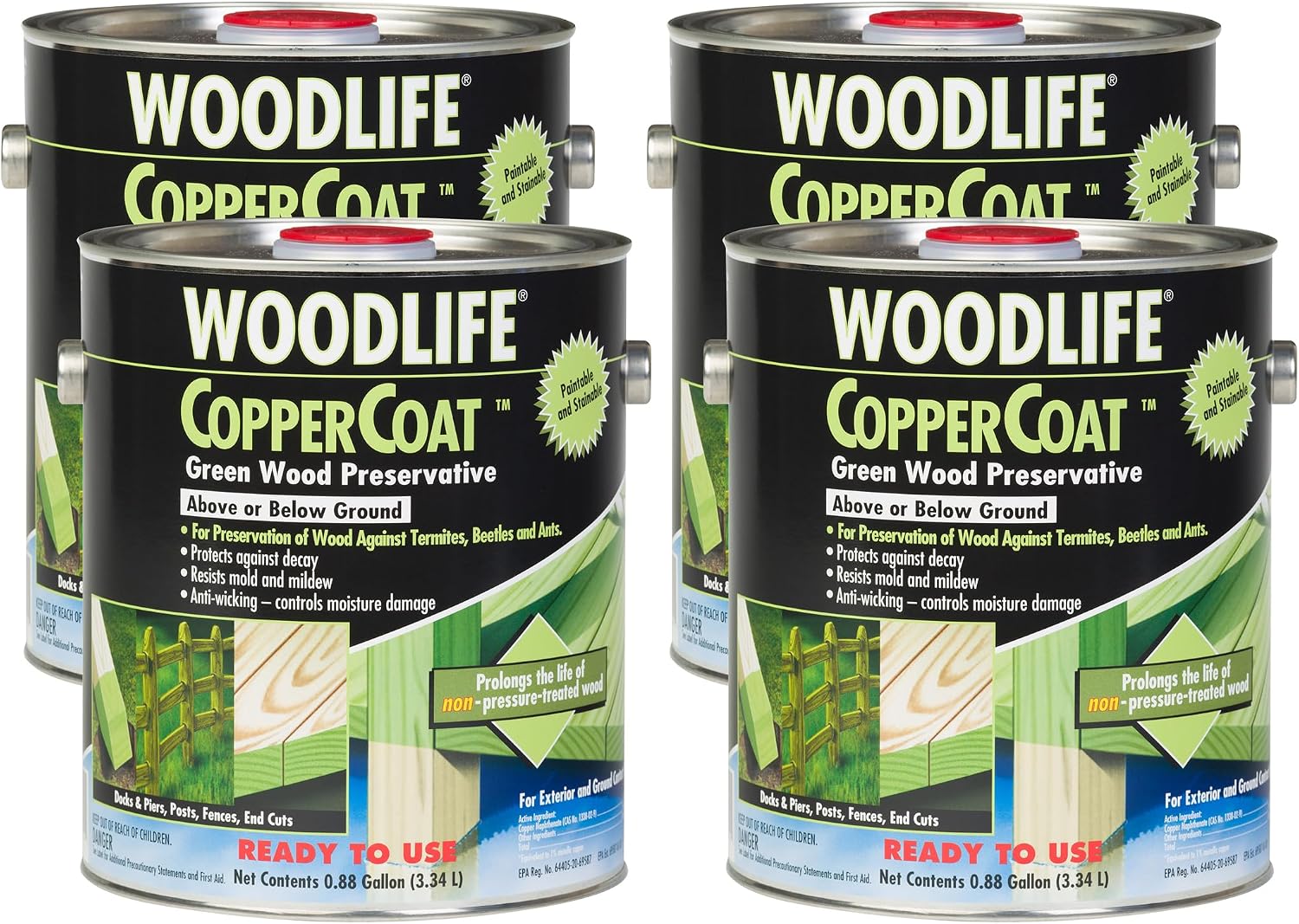 Rust-Oleum WOODLIFE 902 Wolman Classic Clear Wood Preservative-Above Ground, Quart, 0.95 Liters | Protects Against Rot & Decay, Above Ground Wood Protection, Clear Preservative Formula, Quart