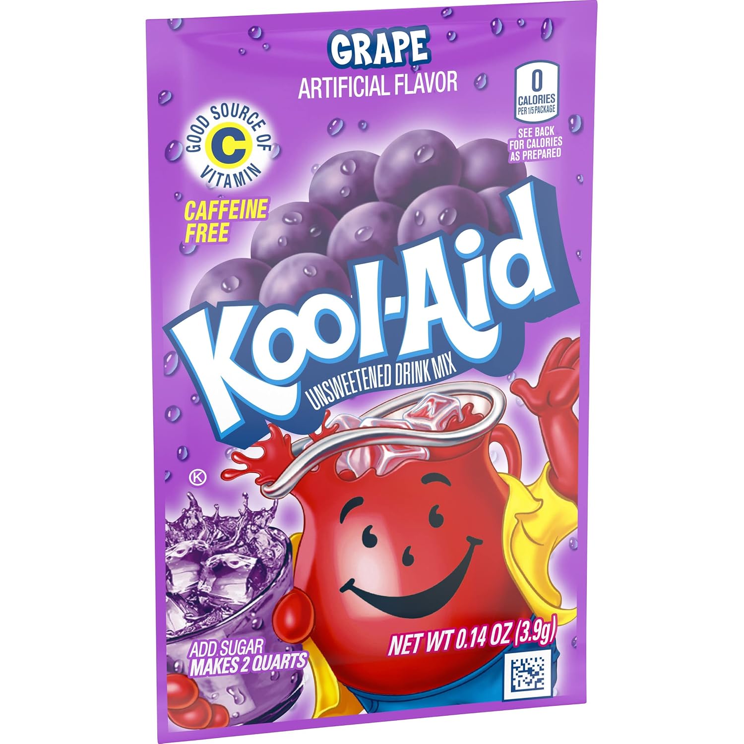 Kool-Aid .14 Oz Soft Drink-Powdered Unsweetened Grape, 48 Count (Pack of 4)