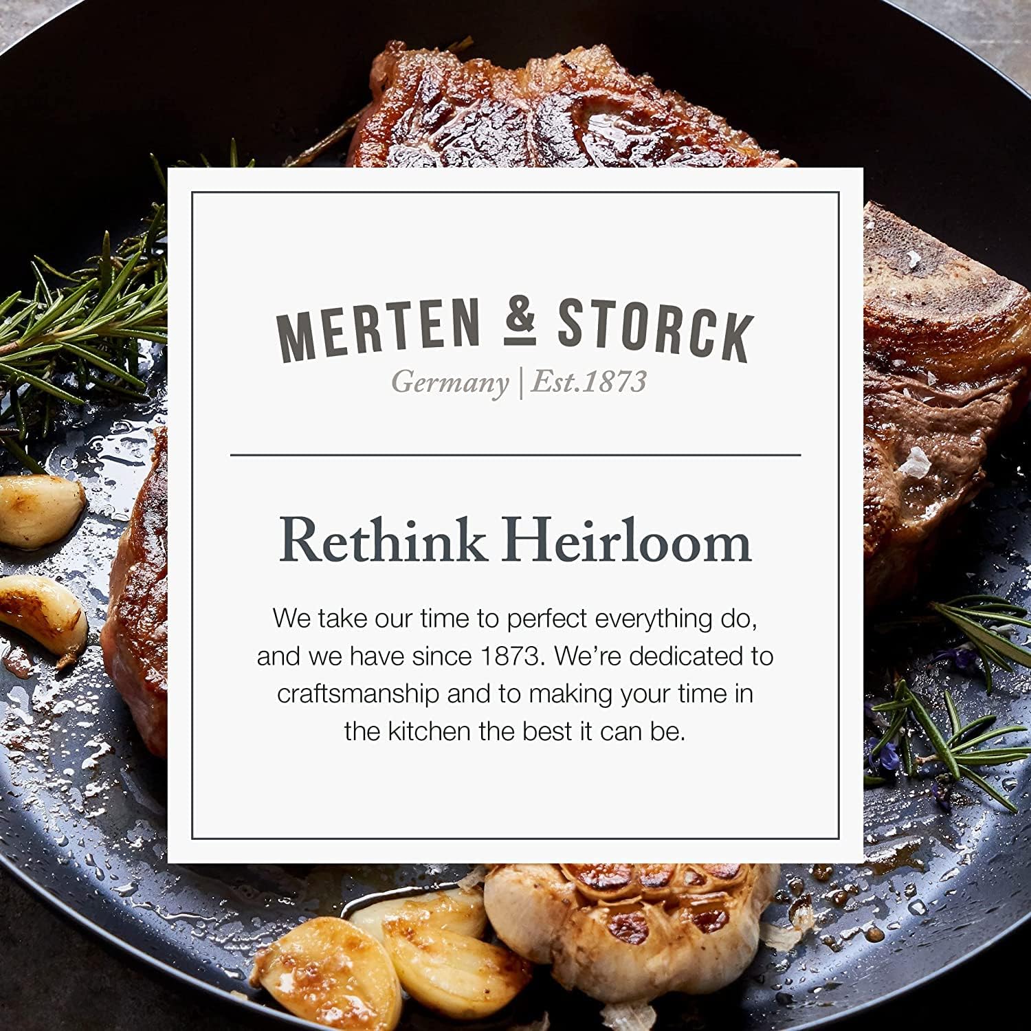 Merten & Storck 10" Pre-Seasoned Carbon Steel Frying Pan Skillet