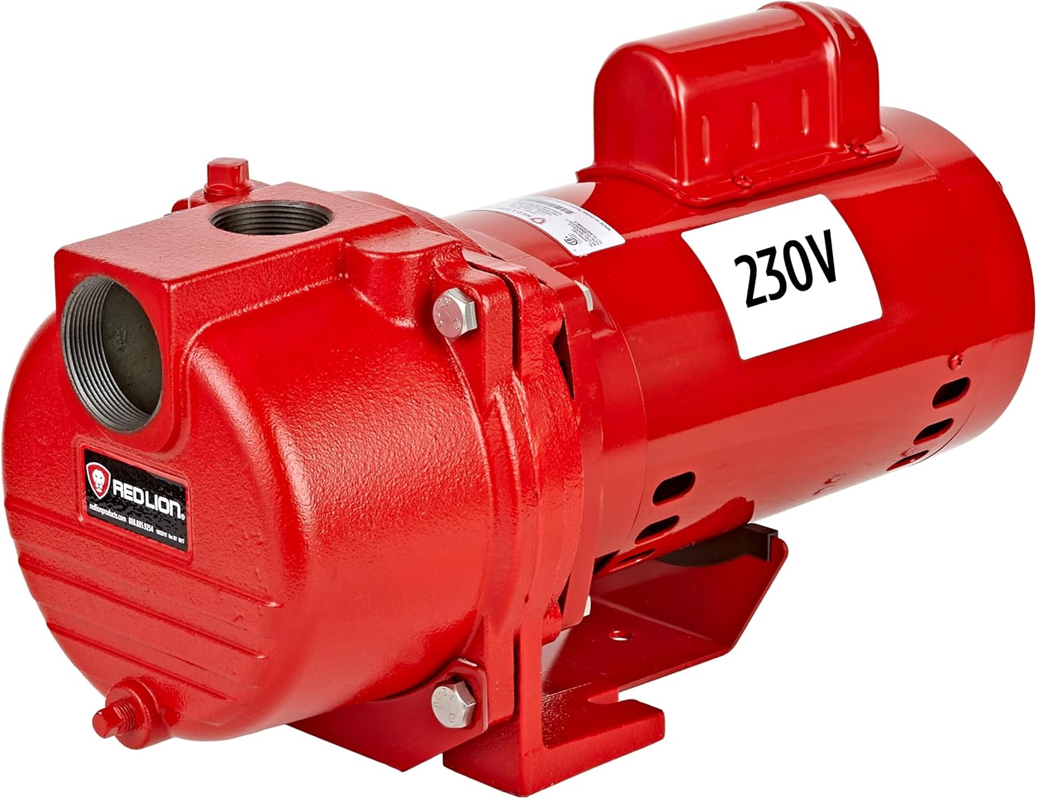 Red Lion RL-SPRK150 Sprinkler/Irrigation Pump, 115/230V, 71 GPM, 1.5 HP | Thermoplastic Impeller, For water sources down to 25' deep, Handles up to 14 sprinklers (1/2" fittings) per zone, 97101501