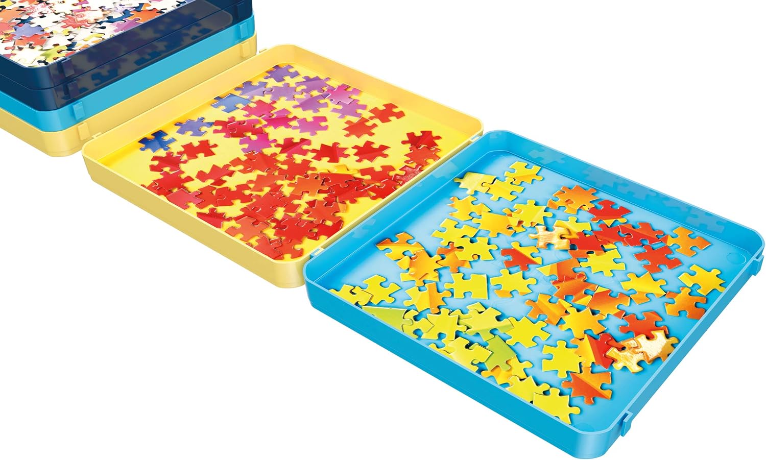 Buffalo Games Puzzle Sorting Trays for Adults, Puzzle Tray Storage, 7 Pc