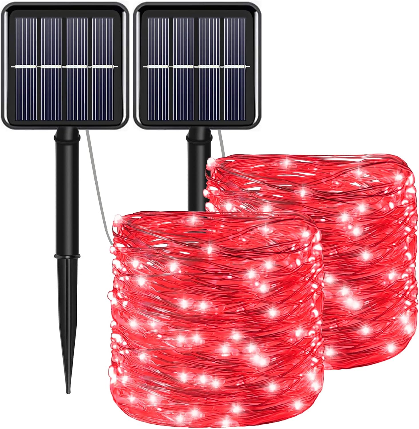 Solar Fairy String Lights, Cool White, 100Led, Outdoor Waterproof