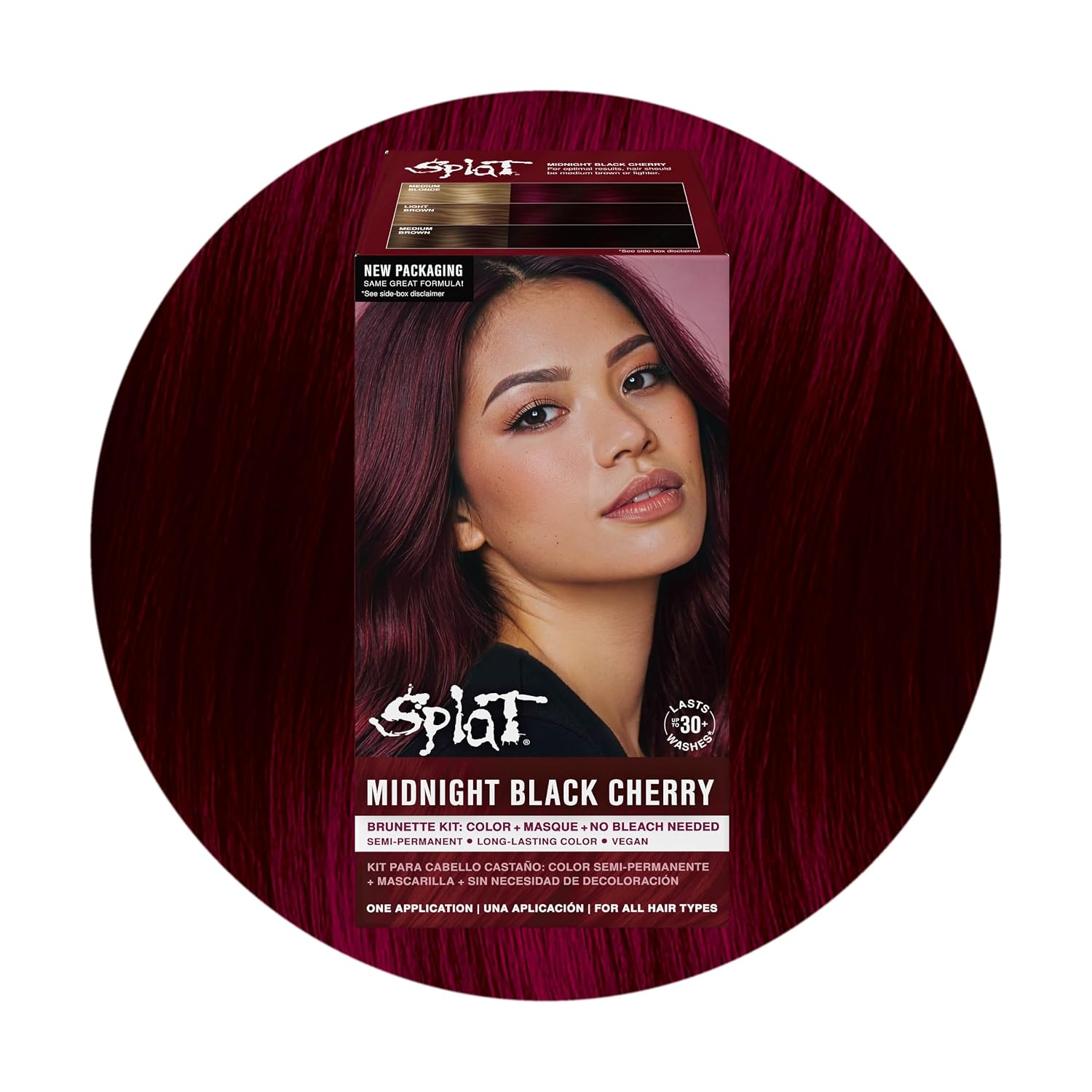 Splat Midnight Magenta Semi Permanent Hair Dye Kit, 1 Application