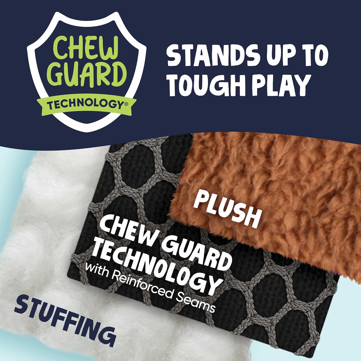 goDog Checkers Just for Me Skinny Cow Squeaky Plush Dog Toy, Chew Guard Technology - White, Mini