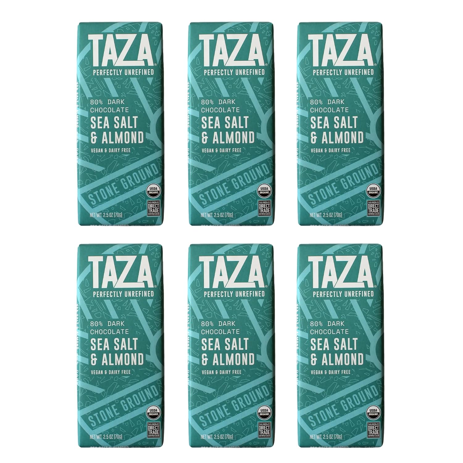 Taza Chocolate, 95% Wicked Dark Amaze Bar, 2.5 oz bars, case of 10