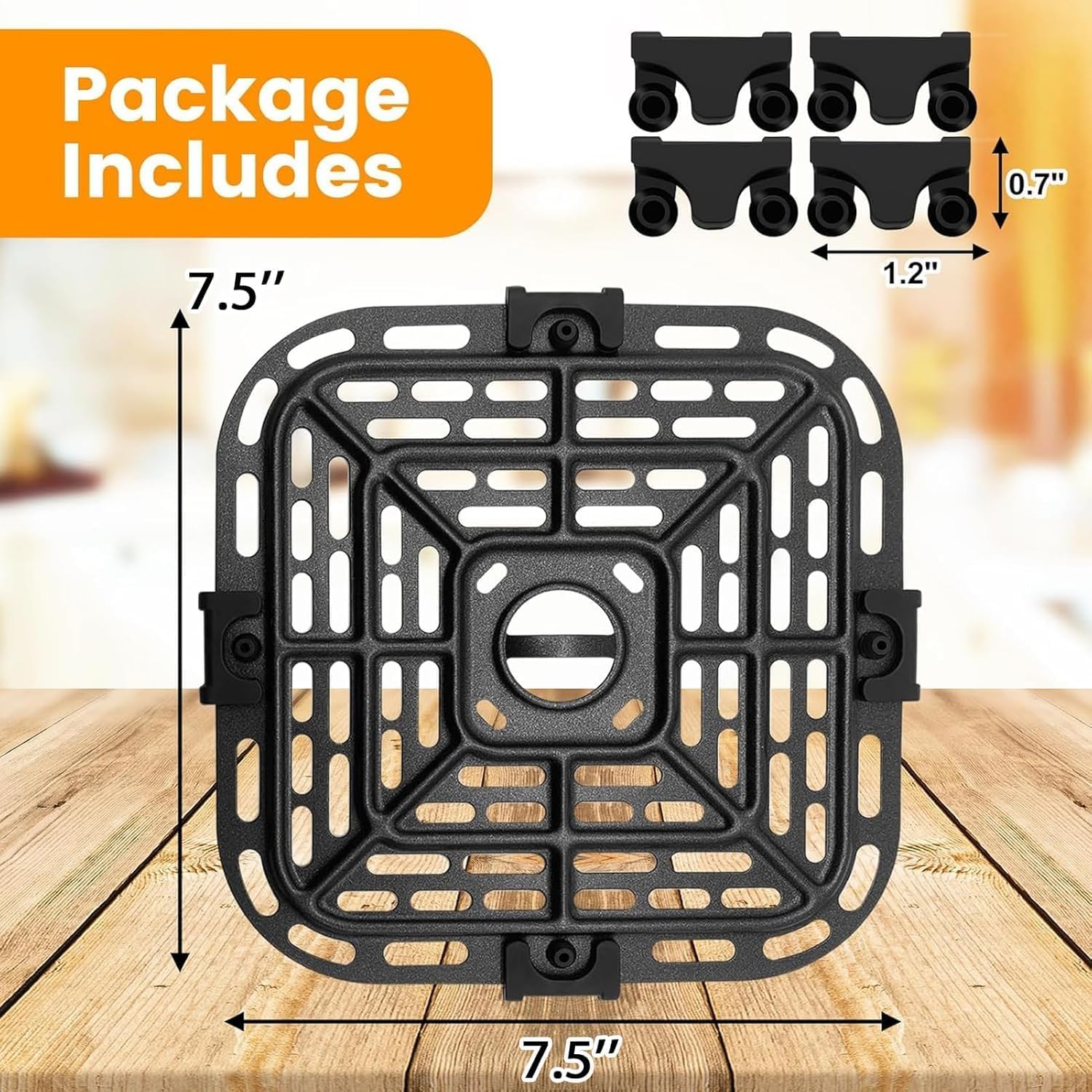 GXF Air Fryer Grill Pan for Instant Pot Vortex Plus 6 in 1 5.7QT 6 QT Gourmia GAF735 6 QT Air Fryer