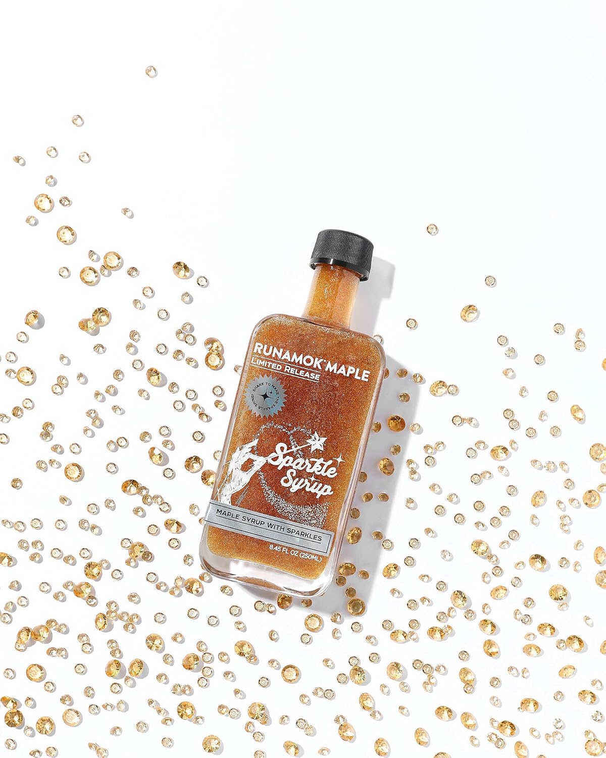 Runamok Maple Cinnamon-Vanilla Infused Maple Syrup - Authentic & Real Vermont Maple Syrup | Gluten Free & Natural Sweetener | Breakfast, Coffee, Pancakes Maple Syrup | 8.45 Fl Oz (250mL)