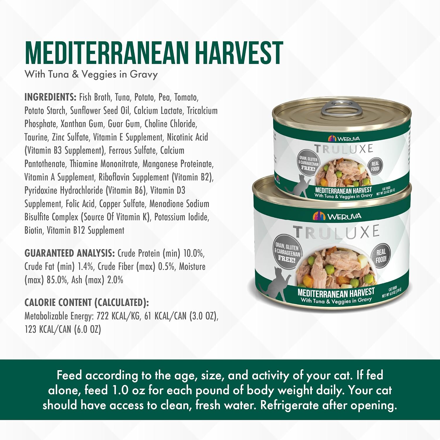 Weruva TruLuxe Cat Food, Peking Ducken with Chicken Breast & Duck Breast in Gravy, 3oz Can (Pack of 24)