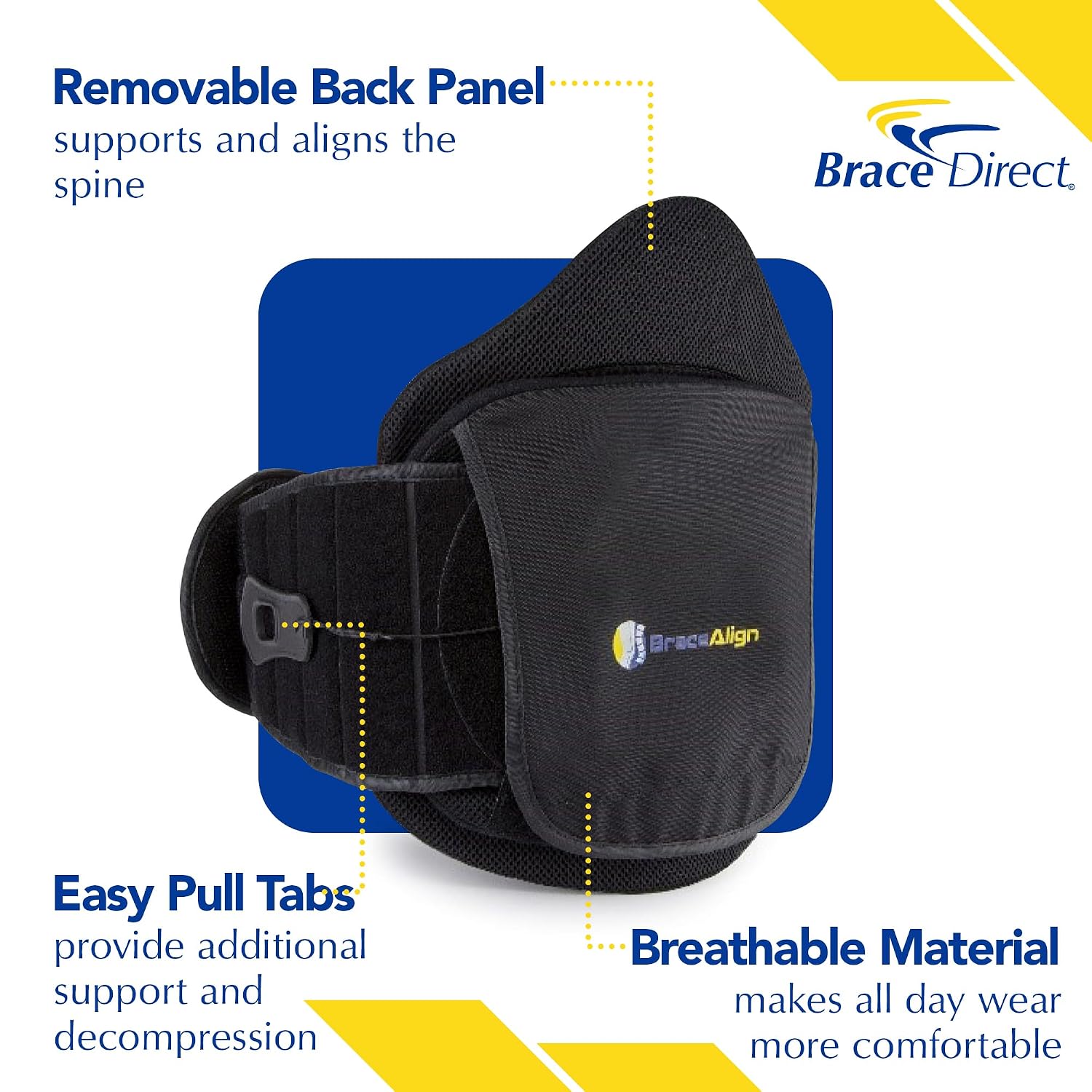 VertebrAlign LSO, Lumbar Back Brace, Herniated Disc, L0650 | Adjustable lumbar support brace eases bulging disc, sciatica, spinal stenosis & post-op back pain. Men & women. L0631, L0648