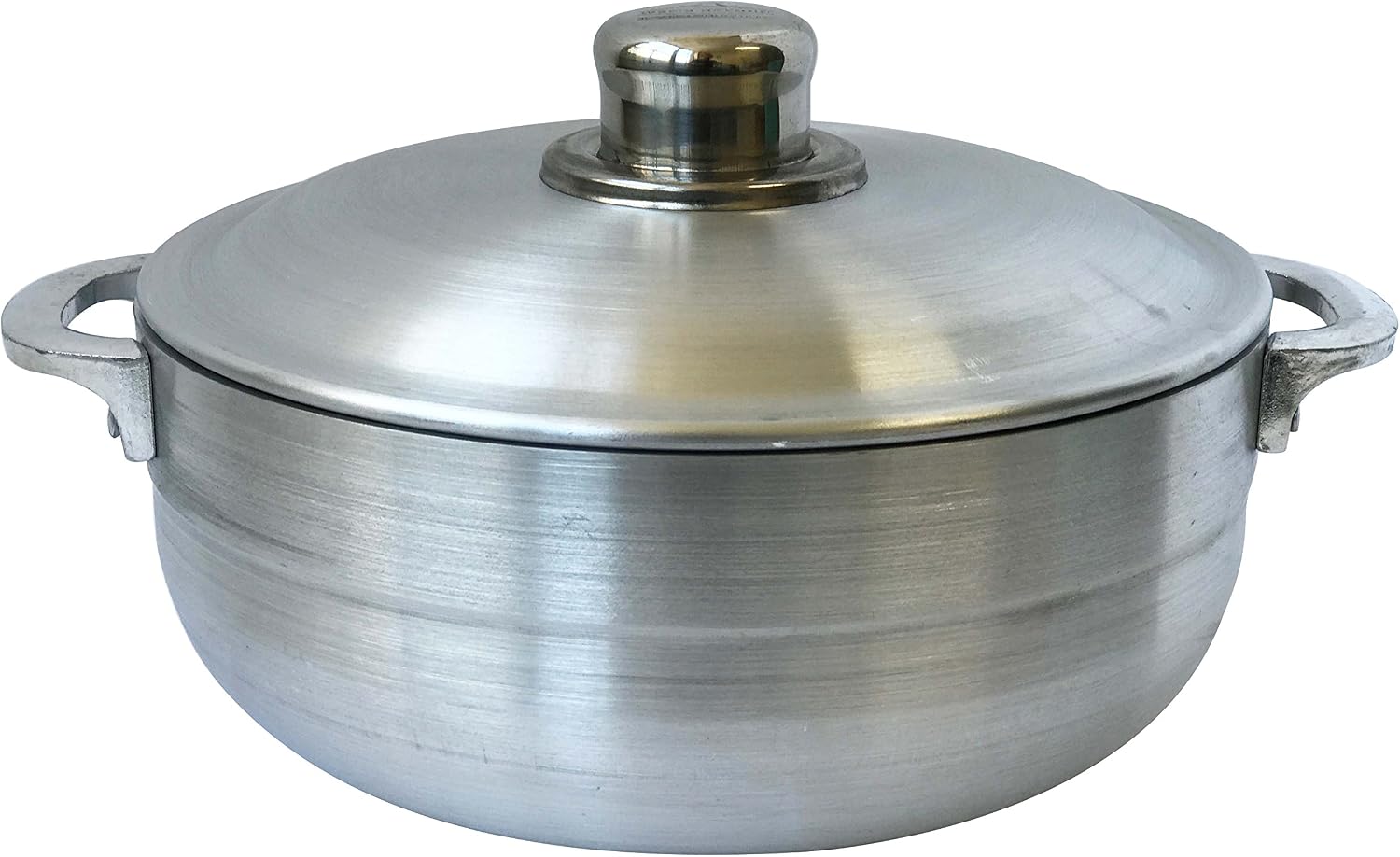 Wee's Beyond Heavy Gauge Caldero Dutch Oven with Aluminum Lid, 3.7 quart, Silver