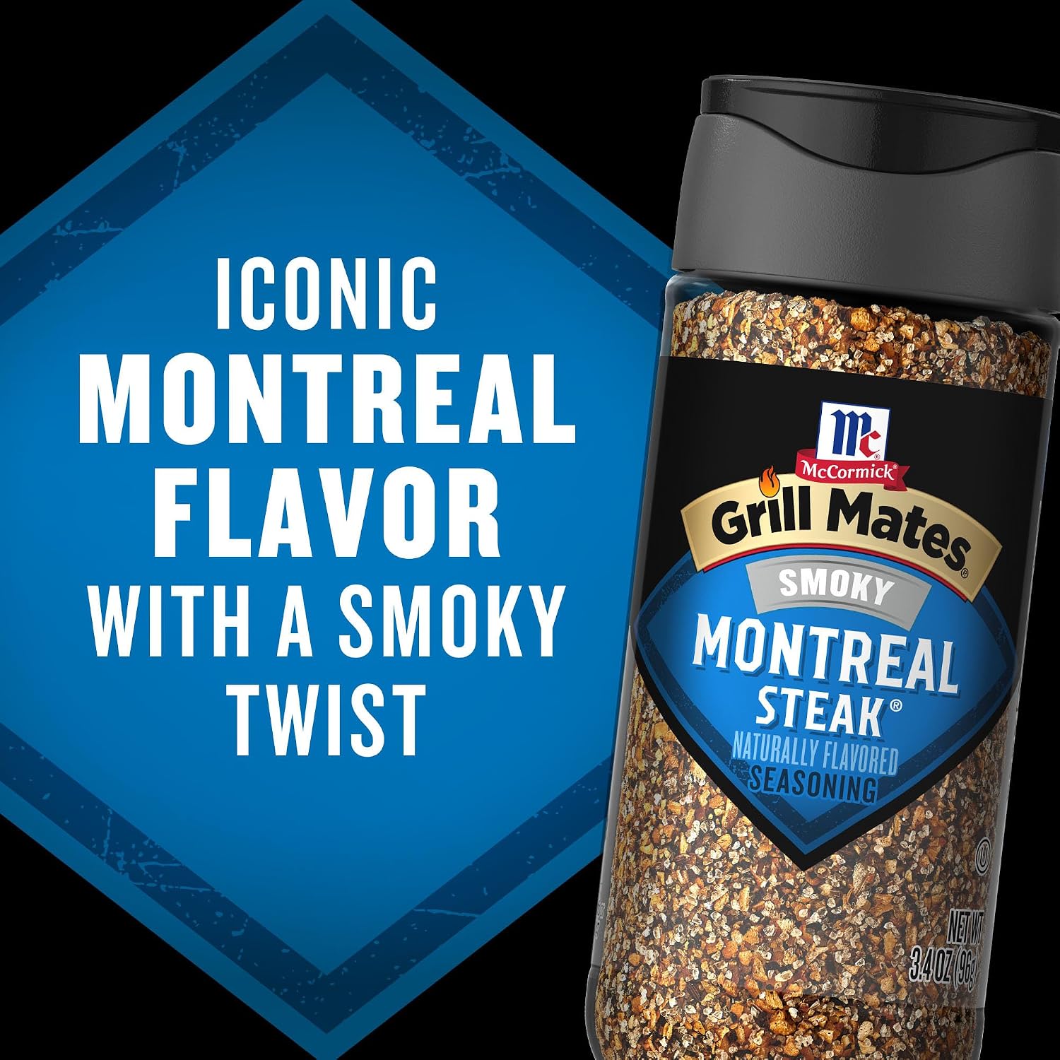 McCormick Grill Mates Smoky Montreal Steak Seasoning, 3.4 oz (Pack of 6)