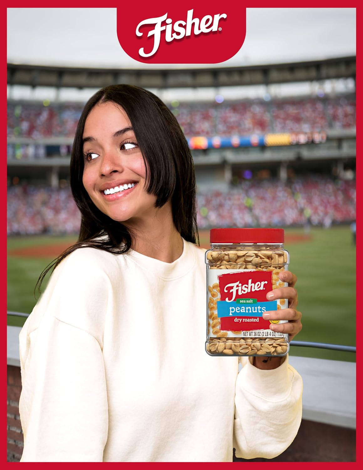Fisher Snack Butter Toffee Peanuts, 42 Ounces (Pack of 1), No Artificial Colors or Flavors, 100% Recyclable