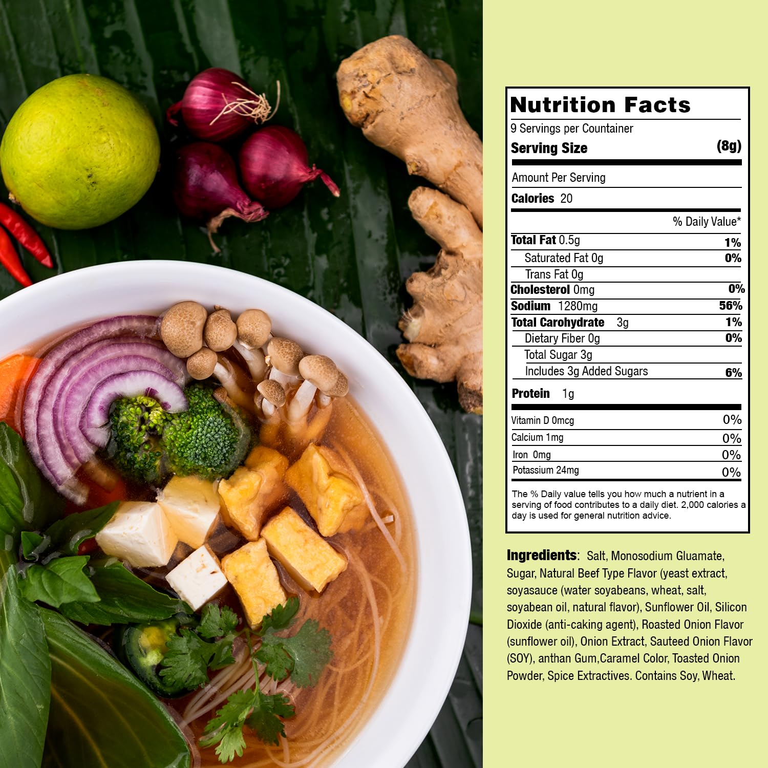 Essence of Lotus Instant Spicy Beef Pho Soup Mix — Ready-to-Eat Flavorful, Restaurant-Quality Pho broth, Made in the US (Spicy Beef Soup Mix, 1-Pack) | Ready-to-Eat, broth