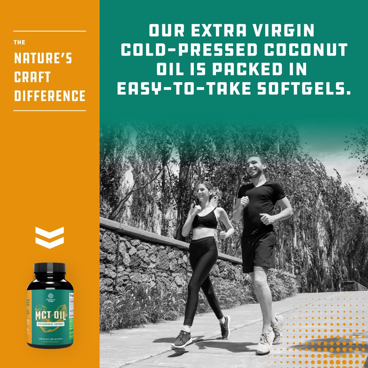 C8 MCT Oil Softgels - Medium Chain Triglycerids MCT Coconut Oil Supplement with Caprylic/Capric Triglycerides for Body Sculpting