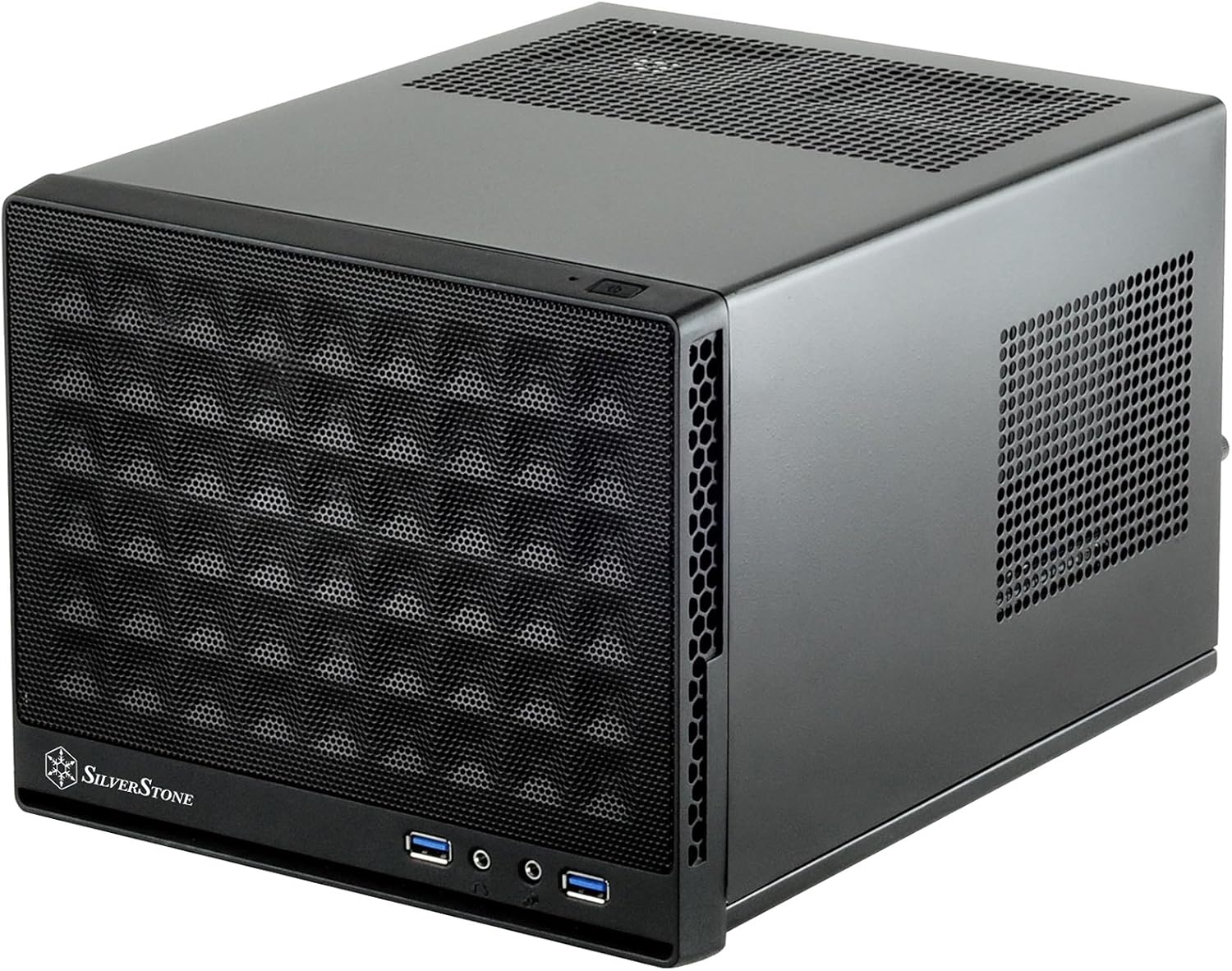 Silverstone Computer Case with Mesh Front Panel,Black (SG13B)
