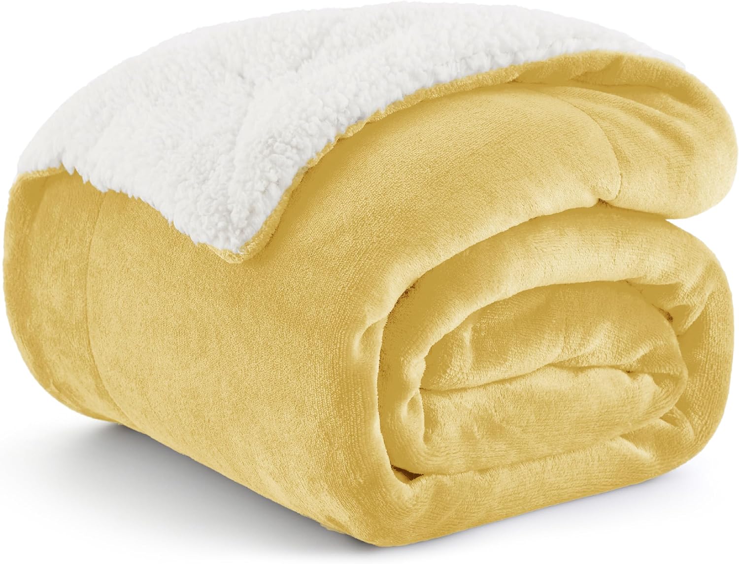 Bedsure GentleSoft Sherpa Fleece Throw Blanket for Couch, Non-Heated, Thick & Warm Cozy Blanket for Winter Fall, Soft Fuzzy Plush Throw Gifts for Women and Men, Grey, 50x60 Inches