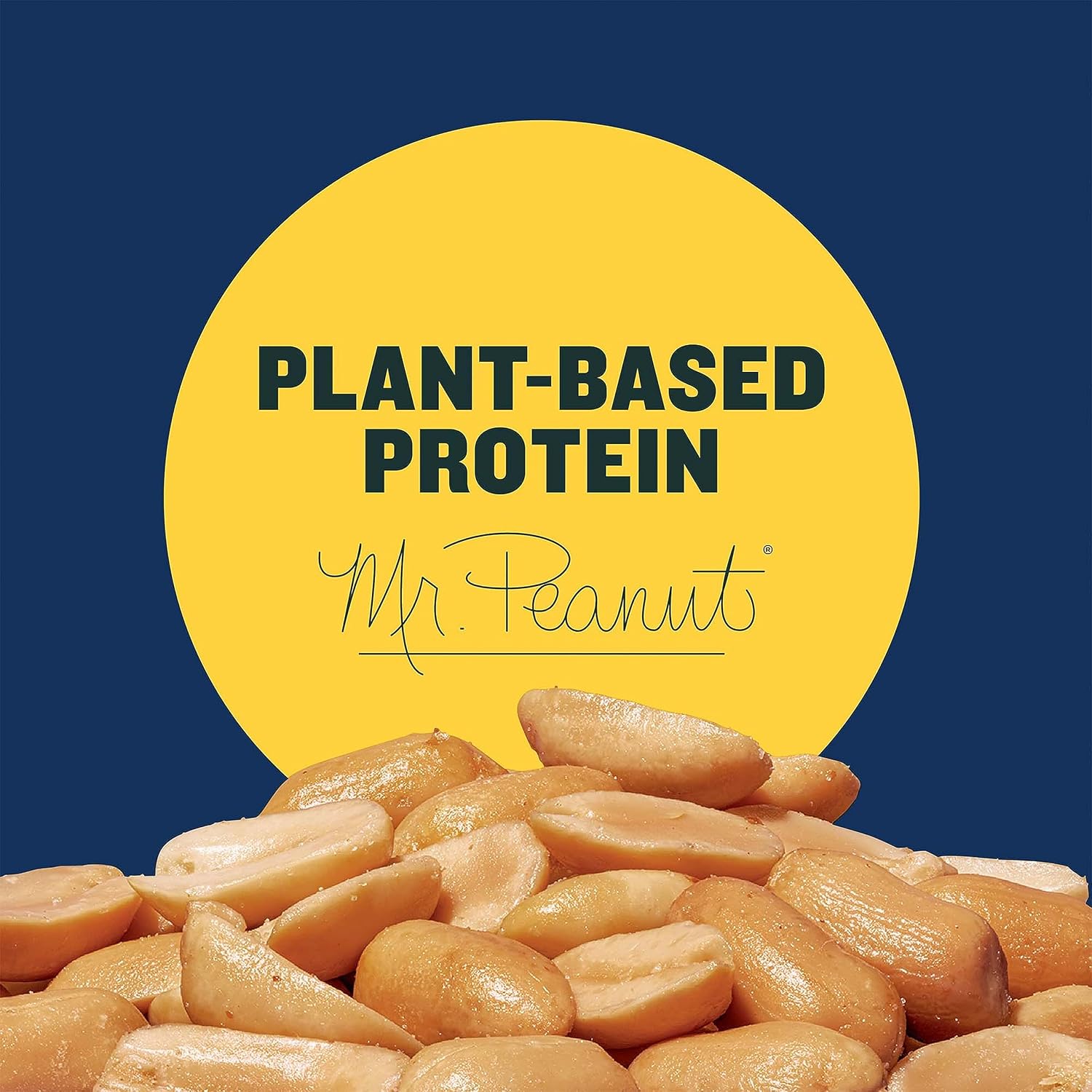 PLANTERS Salted Peanuts, Plant Based Protein Snacks, 2.19lbs (1 Ct)