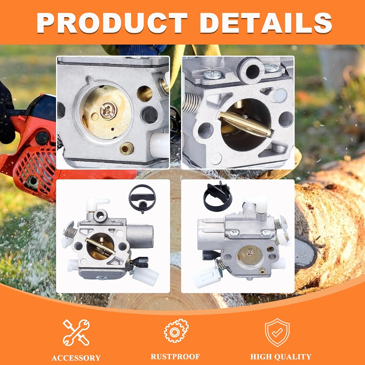 MS251 Carburetor Air Filter Kit for Stihl MS251 MS231 MS231C-BE MS251CB-E MS 251 2-Mix Chainsaw Parts