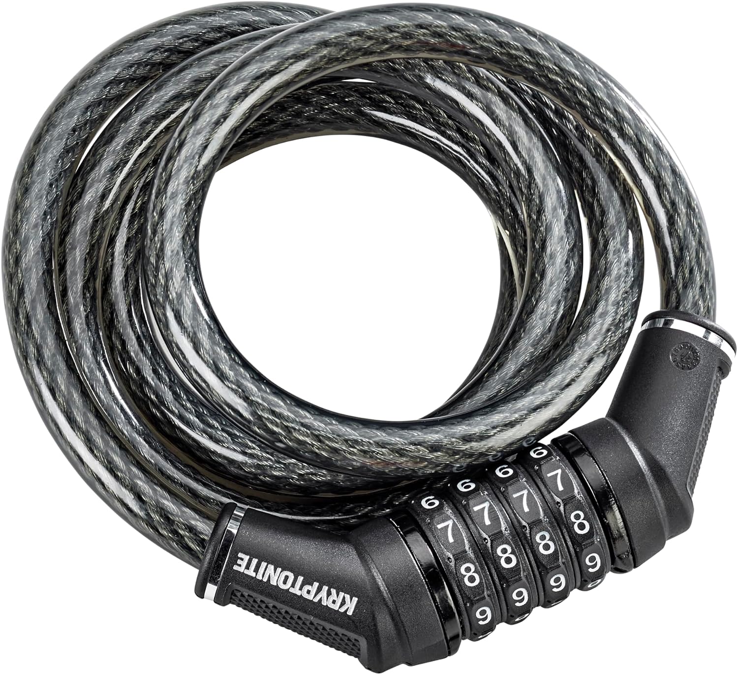 Kryptonite Resettable Combination Bike Lock Cable, 6ft x 12mm Steel