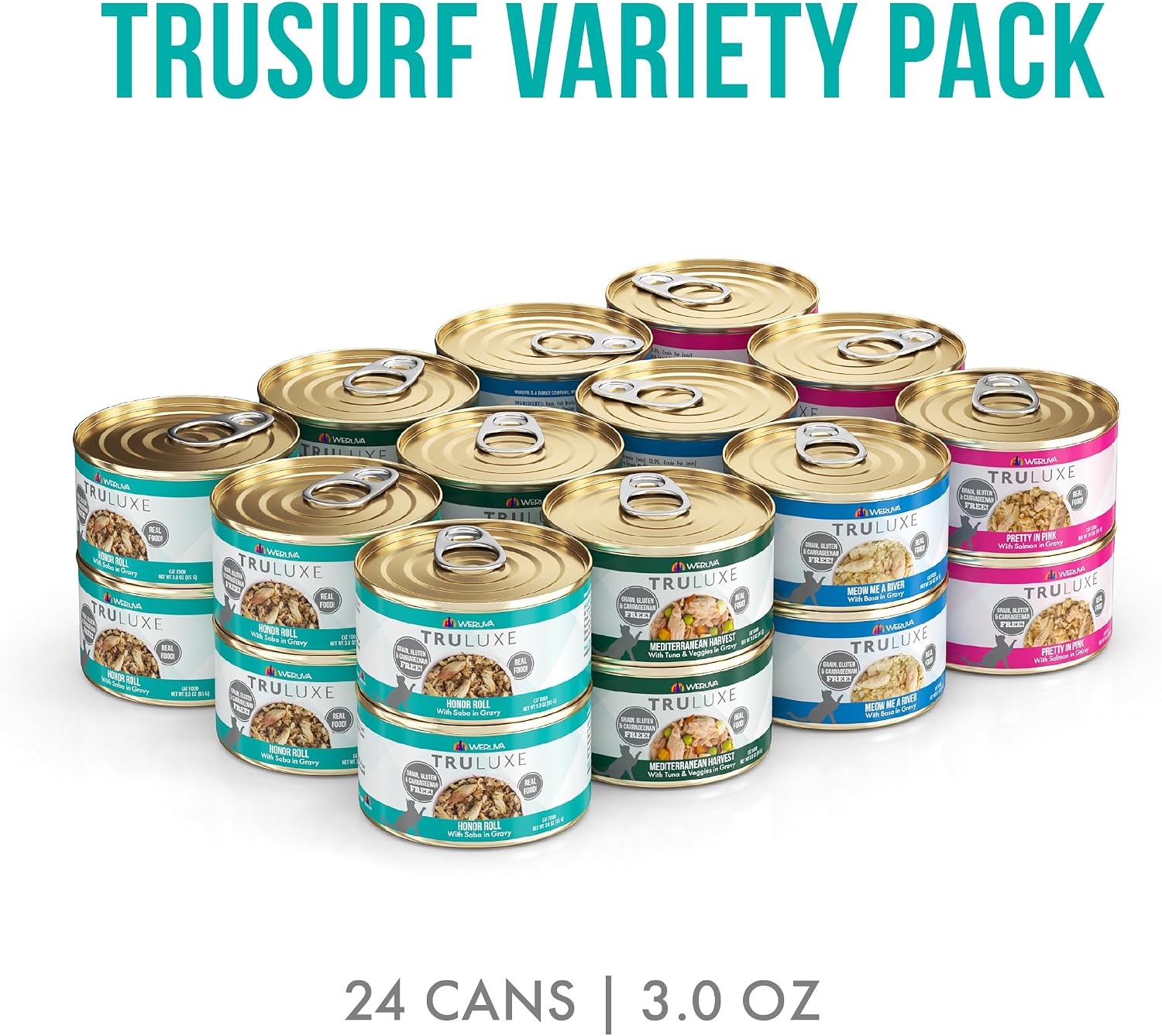 Weruva TruLuxe Cat Food, Peking Ducken with Chicken Breast & Duck Breast in Gravy, 3oz Can (Pack of 24)