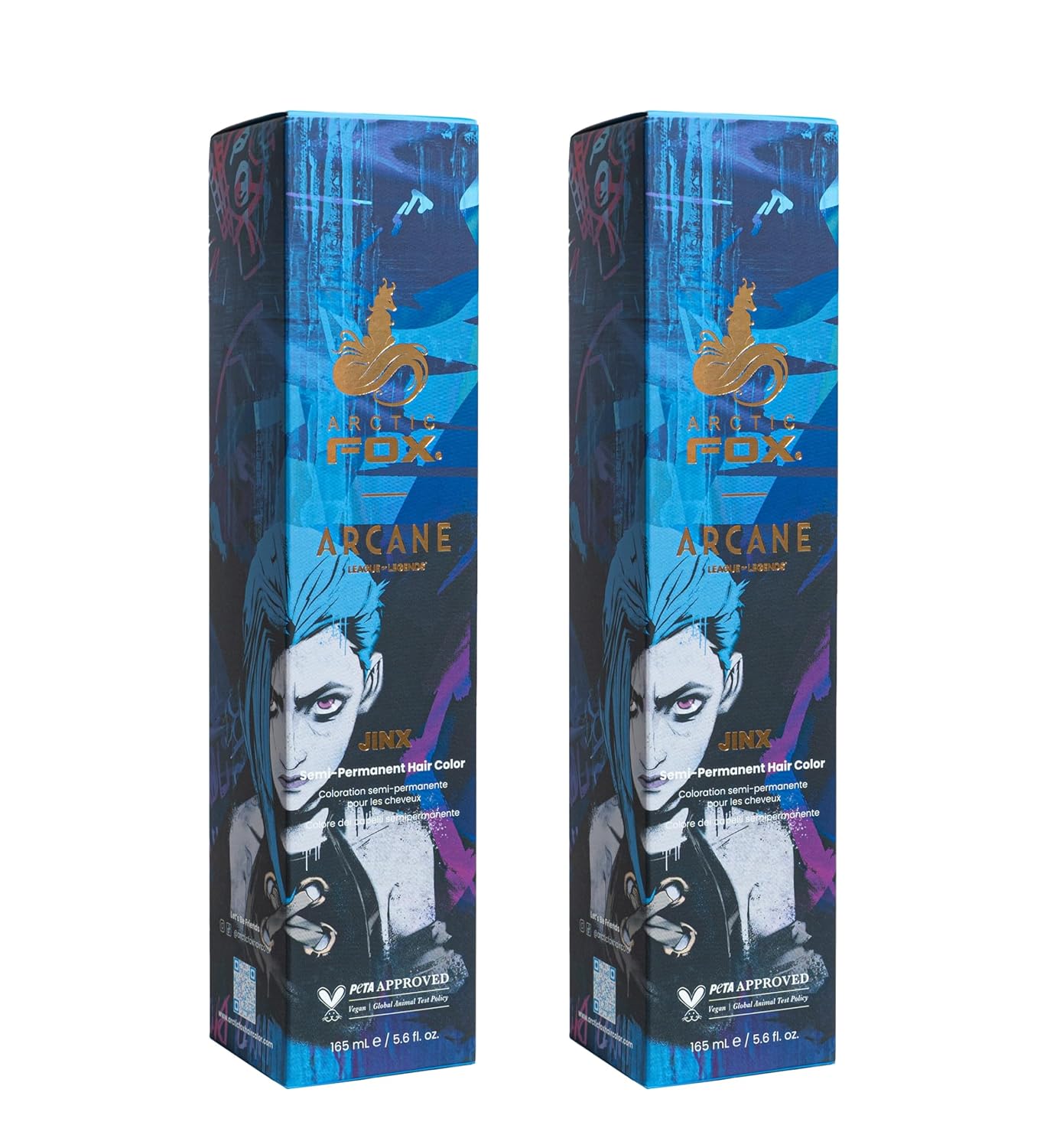 ARCTIC FOX Virgin Pink Semi-Permanent Hair Color - Vegan - 4 fl oz | Vivid and Vibrant, Cruelty Free, Ammonia Free, Peroxide Free, , Cream Formula