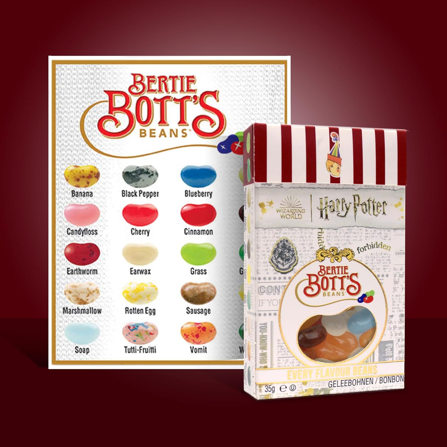 Jelly Belly Jelly Beans, 20 Flavors, .35-oz Trial Size Packs, 80 Count