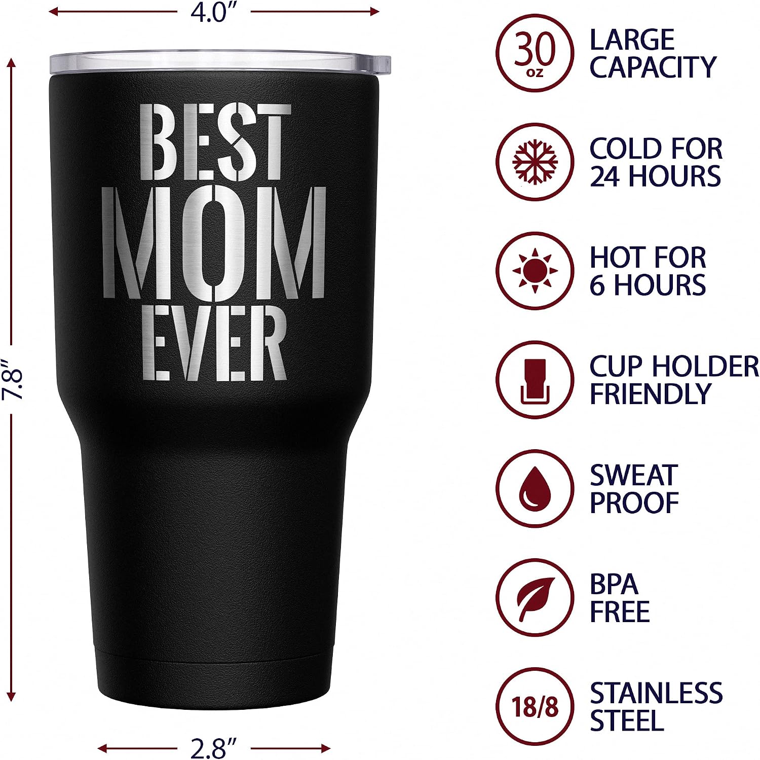 We The People Holsters - 1776 Betsy Ross Flag - Betsy Ross Mug - American Flag Coffee Travel Mug - American Flag Tumbler - Double Insulated Tumbler - 30 oz