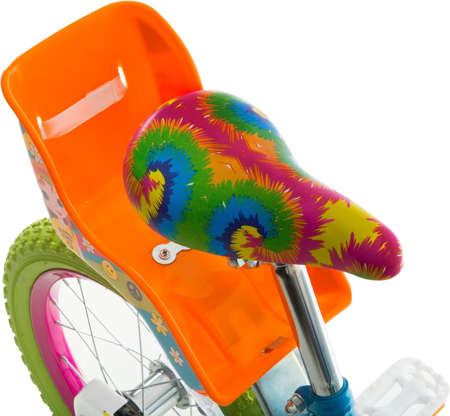 Titan Girls BMX Bike for Kids Ages 4-7, 16-Inch Wheels, 9-Inch Frame, Training Wheels, Toy Seat, Doll Basket, Streamers, First Bike, Princess Bicycle, Gift for Girls