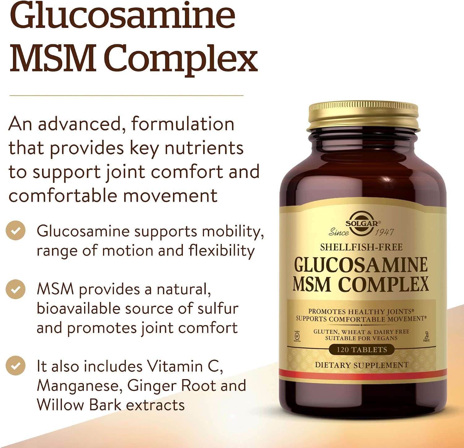 Solgar Glucosamine MSM Complex