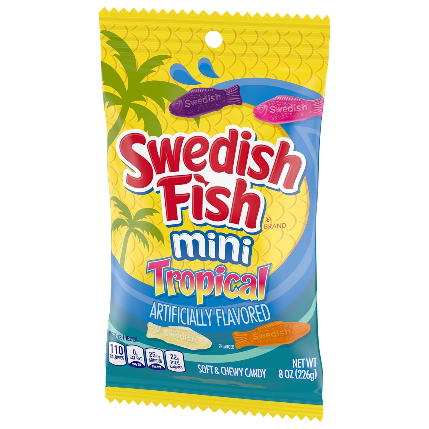 SWEDISH FISH Soft & Chewy Gummy Candy, Bulk Candy, 5 lb
